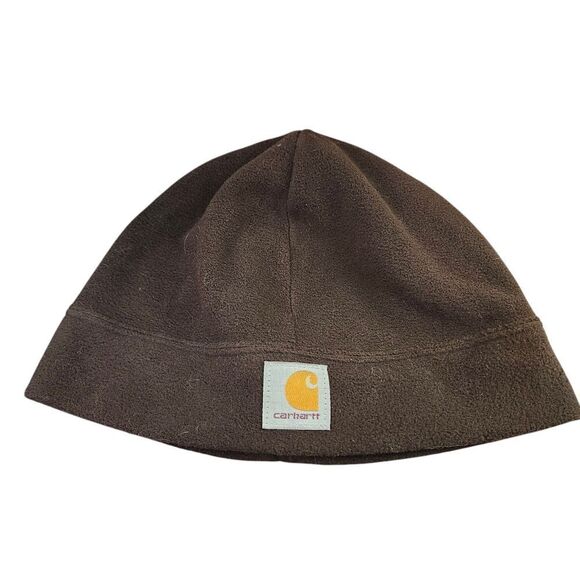 Carhartt Men's Brown fleece‎ beanie OSFA - Picture 3 of 7
